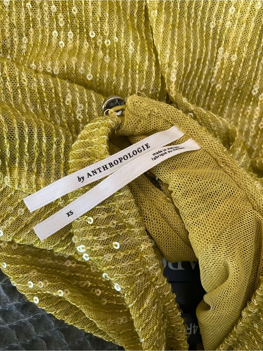 Anthropologie Sequin Ribbed Sleeveless Top - Picture 3 of 3